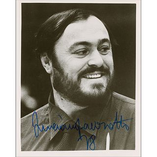Luciano Pavarotti Signed Photograph