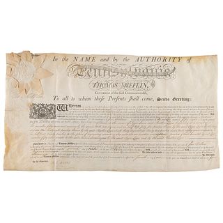 Thomas Mifflin and Alexander Dallas Document Signed