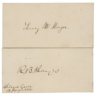 Rutherford and Lucy Hayes (2) Signatures