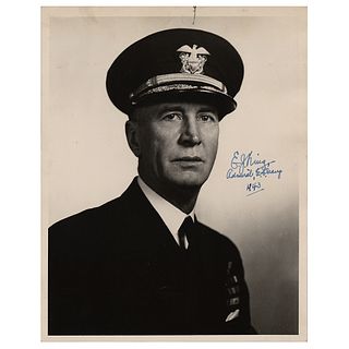 Ernest J. King Signed Photograph