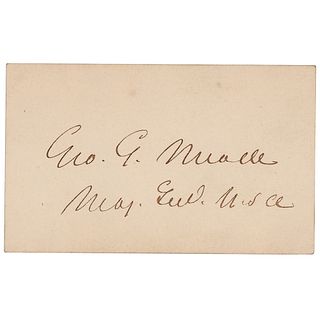 George G. Meade Signature