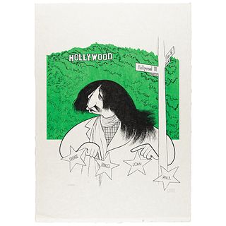 Beatles: Al Hirschfeld Signed Lithograph: &#39;Ringo Starr (Hollywood Star)&#39;