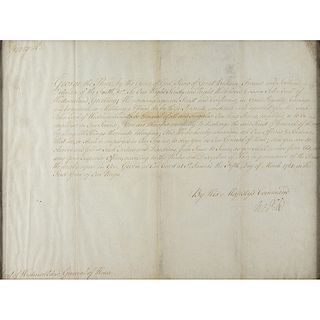 King George III and William Pitt the Elder Document Signed