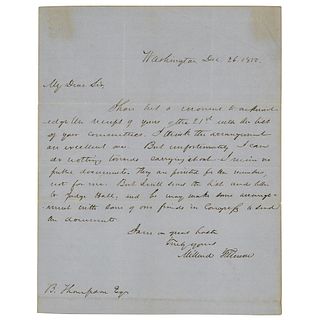 Millard Fillmore Autograph Letter Signed as President