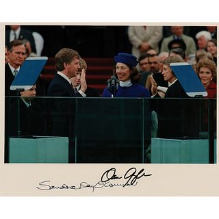 Sandra Day O&#39;Connor and Dan Quayle Signed Photograph