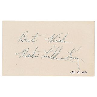 Martin Luther King, Jr. Signature