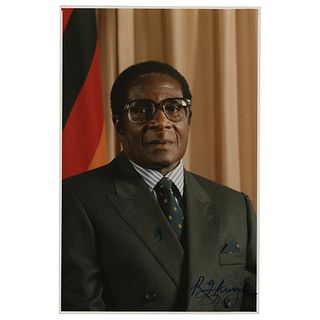Robert Mugabe Signed Photograph