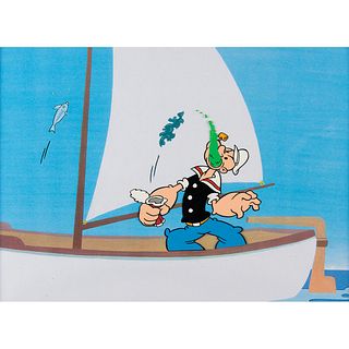 Popeye production cel from a Popeye cartoon