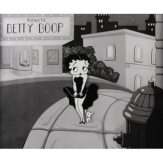 Betty Boop and Pudgy model cel from a King Features production