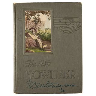 William Westmoreland and William P. Yarborough Signed 1936 Howitzer Yearbook