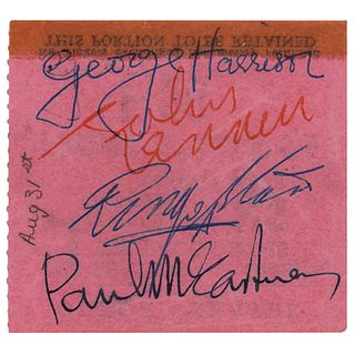 Beatles Signed 1963 Odeon Theatre Ticket