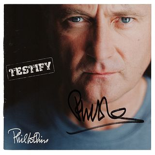 Phil Collins Signed CD Booklet