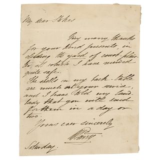 William Edward Parry Autograph Letter Signed