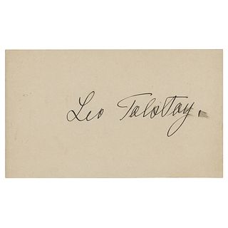 Leo Tolstoy Signature