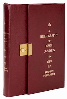 Forrester, Stephen. A Bibliography of Magic Classics. Calgary, 1993. PublisherНs maroon leather stam