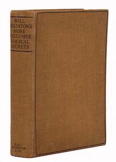 Goldston, Will. More Exclusive Magical Secrets. London: Will Goldston, Ltd., [1921]. Trade Edition.