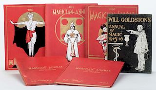 Goldston, Will. Magician Annuals. London: 1907/08 _ 1915/16. Six volumes. PublisherНs pictorial red