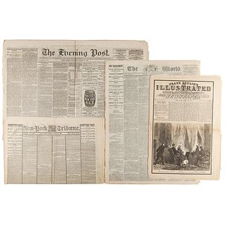 Lincoln Assassination (4) Newspapers