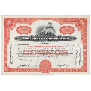 Roy Cohn Signed Stock Certificate