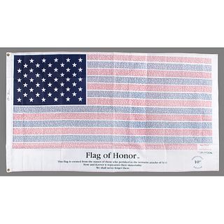 George W. Bush Signed 9/11 Tenth Anniversary Flag