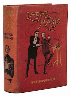 Hoffmann, Professor. Later Magic. London: George Routledge and Sons, ca. 1915. Red pictorial cloth.