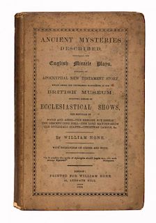 Hone, William. Ancient Mysteries Described. London: Hone, 1823. First Edition. PublisherНs printed l