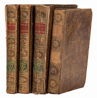 Hooper, W[illiam]. Rational Recreations. London: L. Davis,ѓ, 1774. Four volumes (third volume marrie