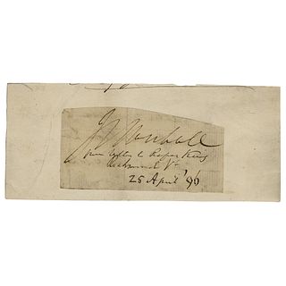 John Marshall Signature