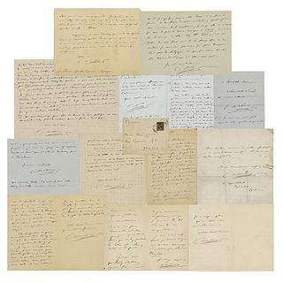 Camille Saint-Saens Collection of (11) Autograph Letters Signed