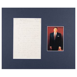 Ronald Reagan Autograph Letter Signed