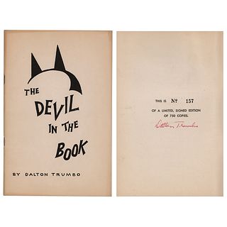 Dalton Trumbo Signed Booklet
