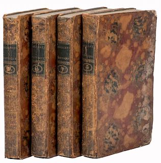 Ozanam, [Jacques]. Recreations Mathematiques et Physiques. Paris: Quay Des Augustins, 1750. Four vol