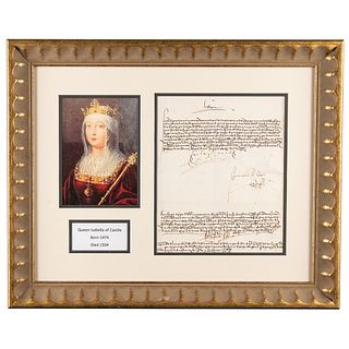 Queen Isabella I Document Signed