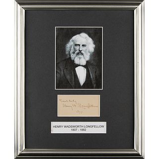 Henry Wadsworth Longfellow Signature
