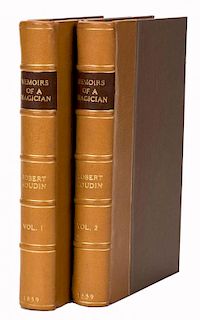 Robert-Houdin, Jean Eug_ne. Confidences dНun Prestidigitateur. Paris: Librairie Nouvelle, 1859. Seco