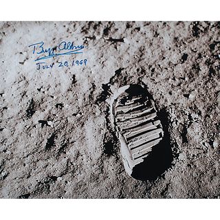 Buzz Aldrin Signed Oversized Photograph