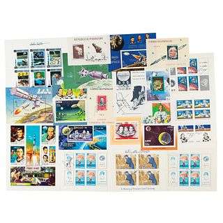 Astronauts Signed Stamp Collection