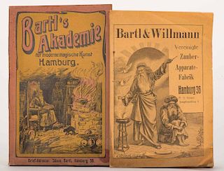 Bartl„Willmann. Lot of Two Bartl Magic Catalogs. Including BartlНs Akademie fur moderne magische Kun