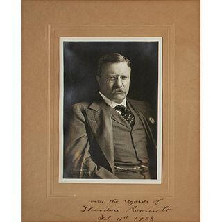Theodore Roosevelt Signed Photograph as President