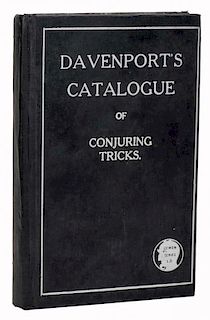 L. Davenport & Co. Catalogue of Conjuring Tricks. London, ca. 1935. Black cloth stamped in gray. Ill