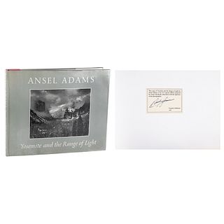 Ansel Adams Signed Book