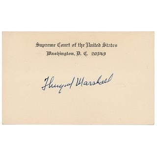 Thurgood Marshall Signature