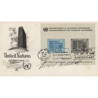 Thurgood Marshall Signed First Day Cover