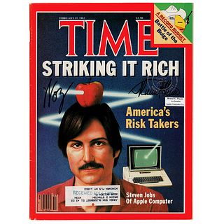 Apple: Wozniak and Wayne Signed Magazine