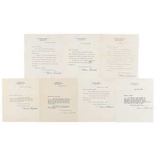 Eleanor Roosevelt (7) Typed Letters Signed