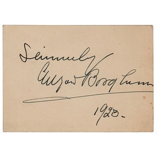 Gutzon Borglum Signature