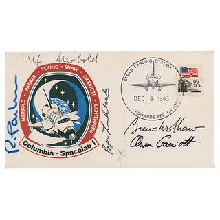 STS-9 Signed &#39;Landing Date&#39; Cover