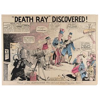 Death Ray Discovered Poster by Artwin Service Corp.