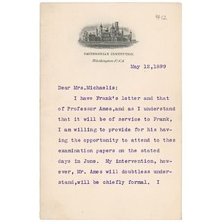 Samuel P. Langley Typed Letter Signed