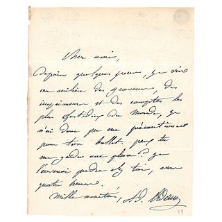 Adolphe Adam Autograph Letter Signed